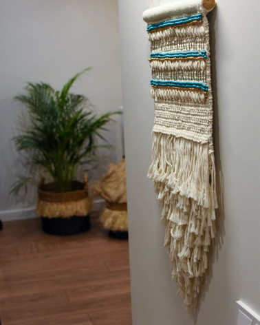 Wall macrame with shells - 1