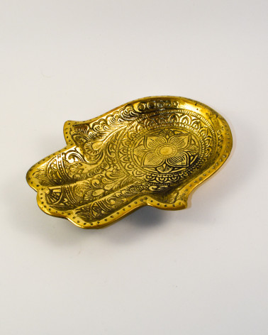 Hand rest from brass, golden - 1