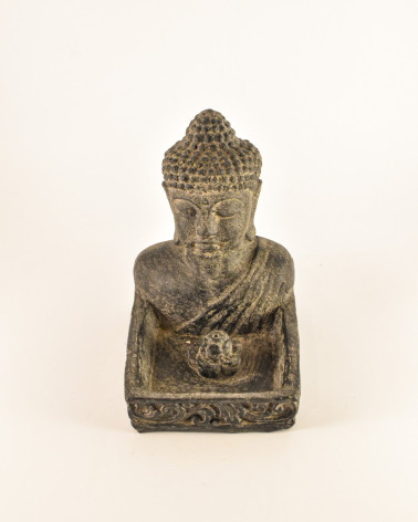 Incence burner with Buddha, black - 1