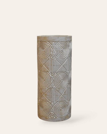 Wooden decorative vase from Bali - 1