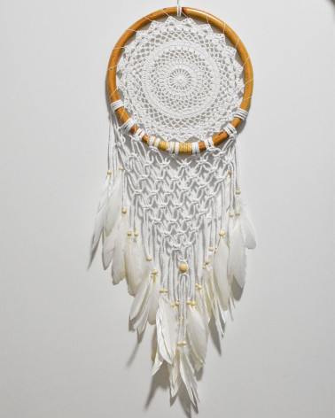 Dreamcatcher made of macrame and bamboo, 80cm - 1